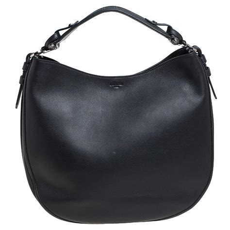 givenchy black obsedia hobo|Givenchy Obsedia Small Leather Hobo Bag, Black .